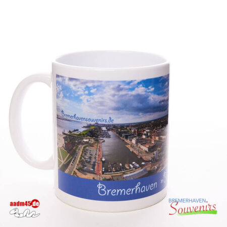 Bremerhaven Blick nach Norden Kaffeepott