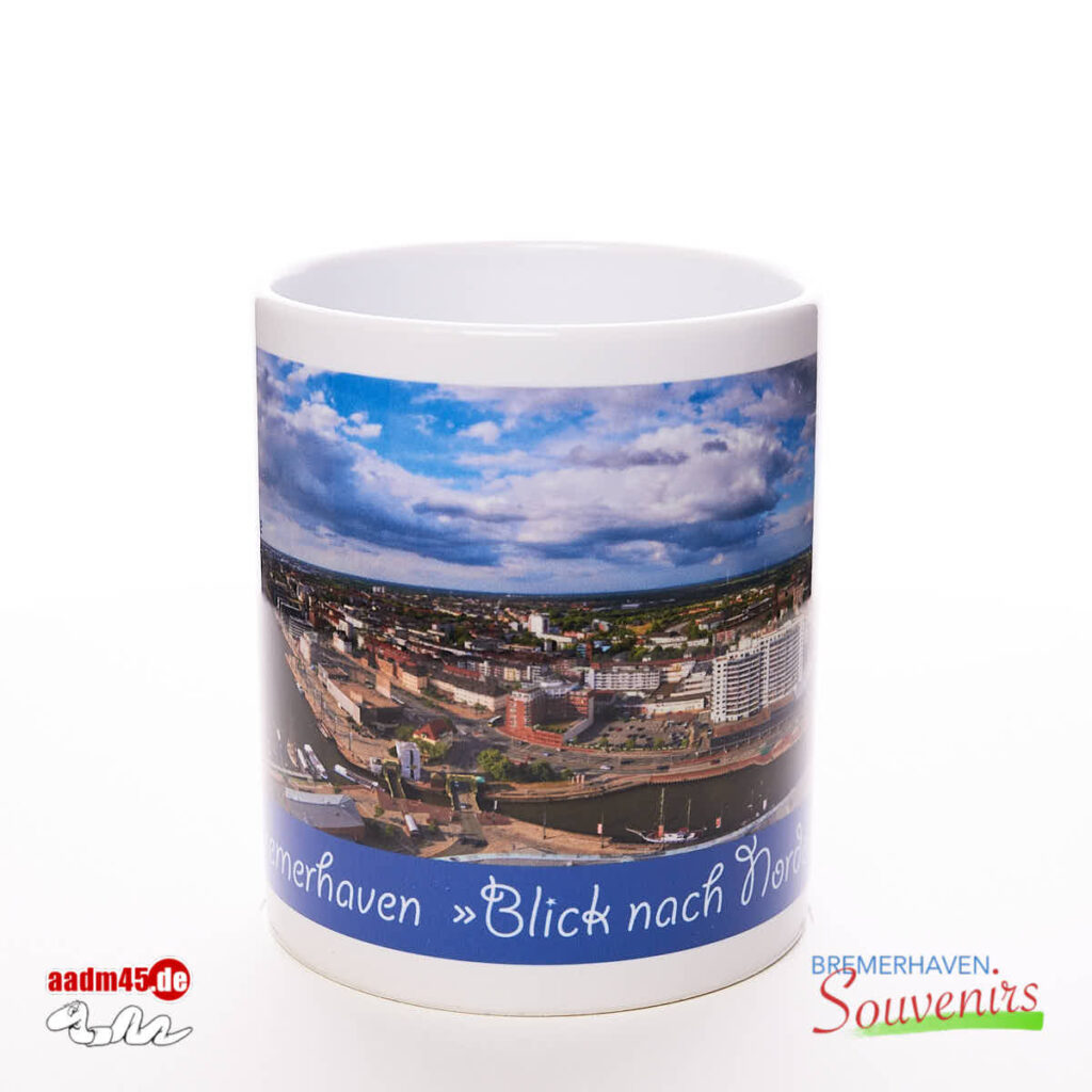Bremerhaven Blick nach Norden Kaffeepott
