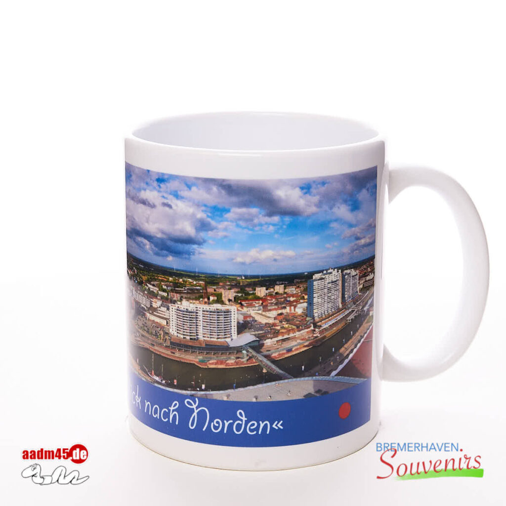 Bremerhaven Blick nach Norden Kaffeepott