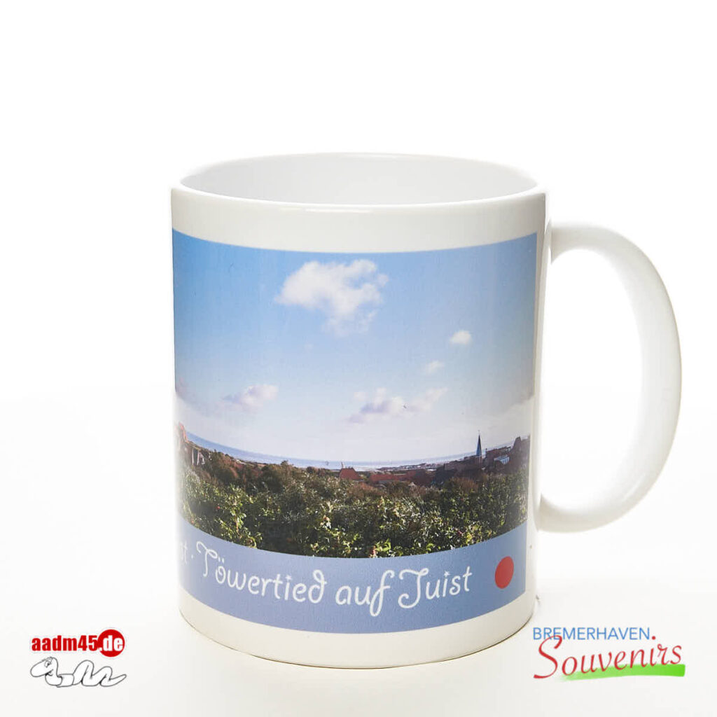 Juist Panorama Töwerland Töwertied Kaffeepott