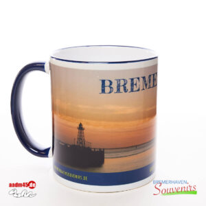 Bremerhaven Geestemole im Sonnenuntergang Kaffeepott