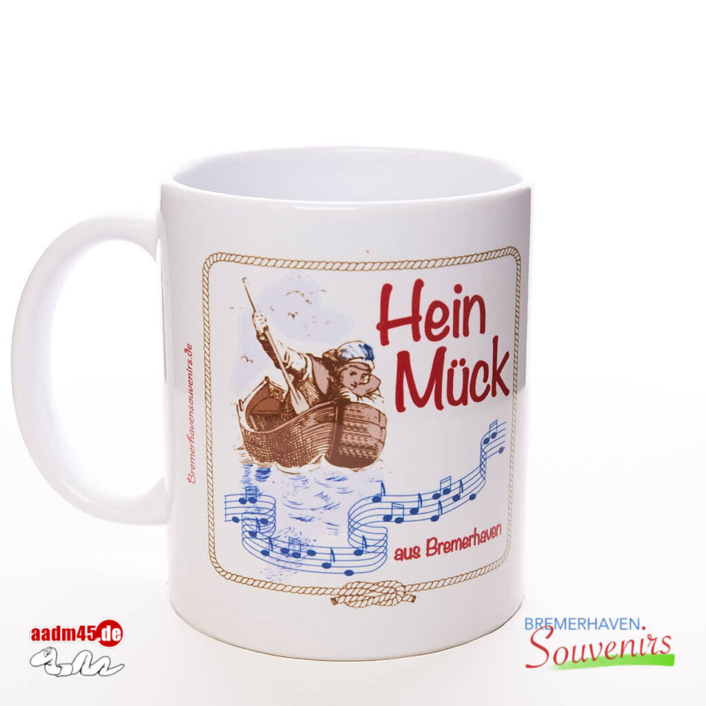 Hein Mück aus Bremerhaven Schiff Kaffeepott Bremerhavenbecher