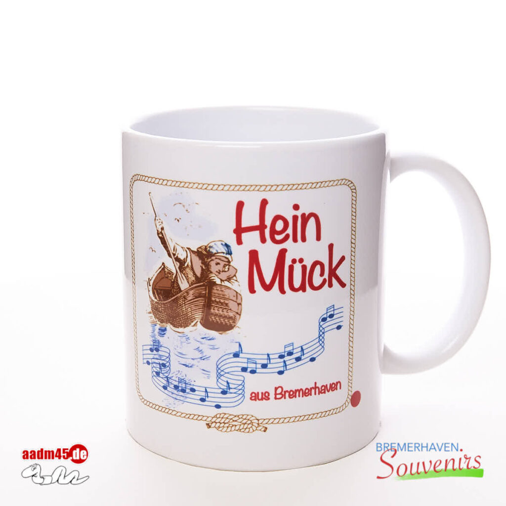 Hein Mück aus Bremerhaven Schiff Kaffeepott Bremerhavenbecher