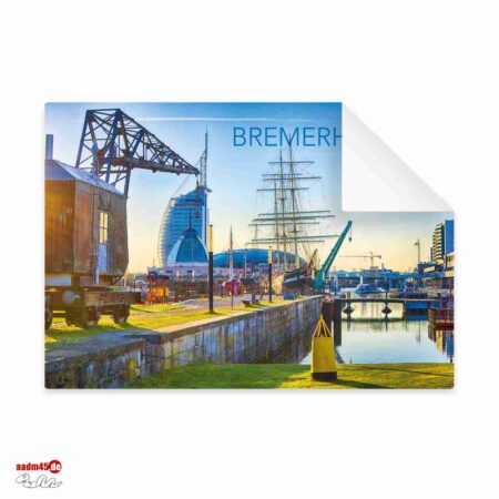 Bremerhaven Alter Hafen mit Seute Deern Postkarte