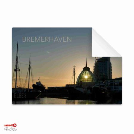 Bremerhaven Alter Hafen Sonnenuntergang Postkarte