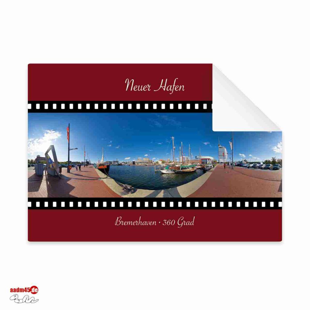 Bundle 9 Postkarten Bremerhaven 360 Grad