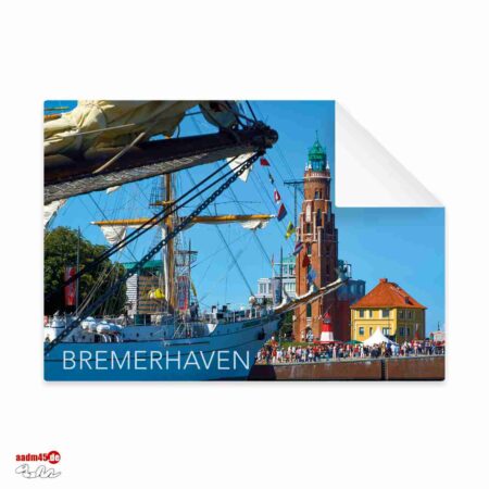 Bremerhaven Leuchtturm Oberfeuer zur Sail Postkarte