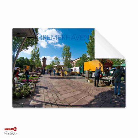 Bremerhaven Geestemünde Wochenmarkt Postkarte