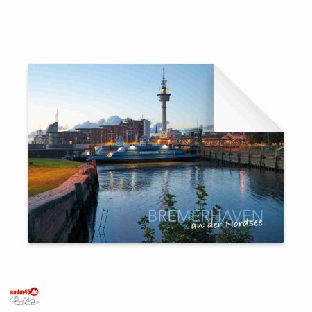 Bremerhaven Geestemünde Weserfähre & Radarturm Postkarte
