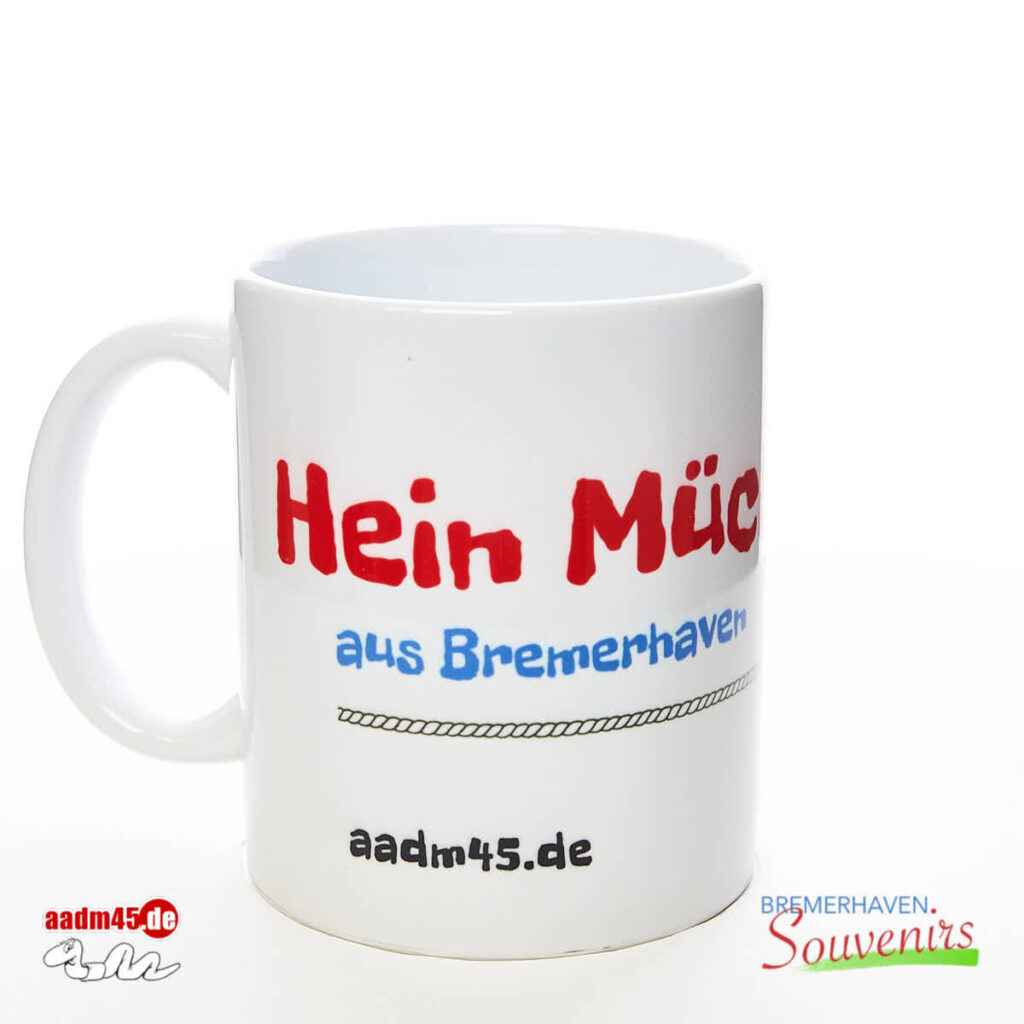 Hein Mück aus Bremerhaven Seemann Kaffeepott Bremerhavenbecher