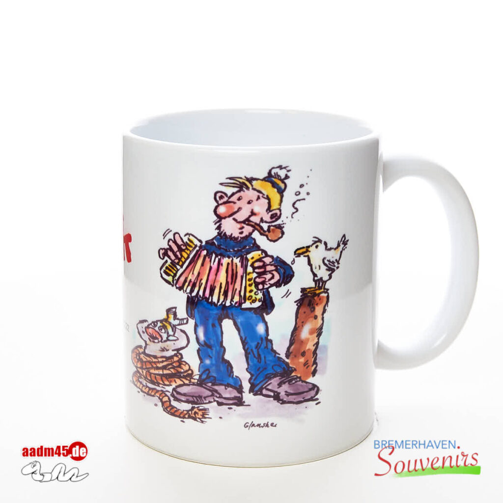 Hein Mück aus Bremerhaven Seemann Kaffeepott Bremerhavenbecher