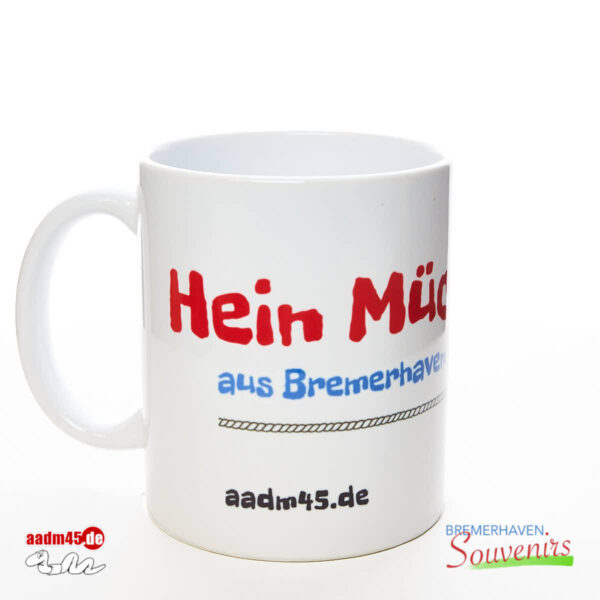 Hein Mück aus Bremerhaven & Karikatur © Heinz Glaasker Becher