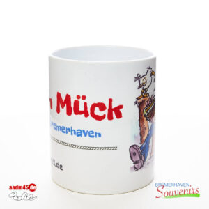 Hein Mück aus Bremerhaven & Karikatur © Heinz Glaasker Becher – Bild 2