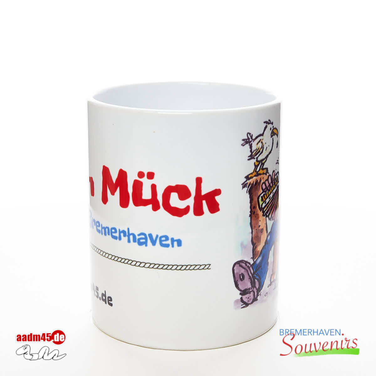 Hein Mück aus Bremerhaven & Karikatur © Heinz Glaasker Becher – Bild 2