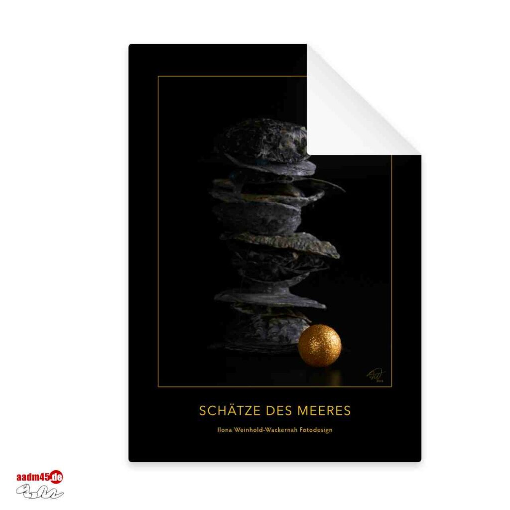 Edition Schätze des Meeres Goldene Kugel Postkarte