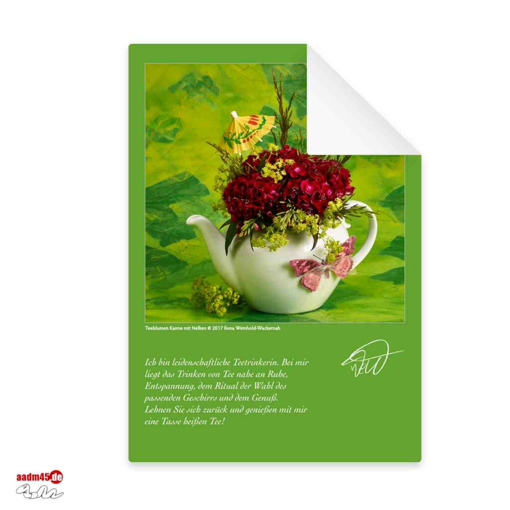 Bundle 7 Postkarten Foto-Edition Teeblumen