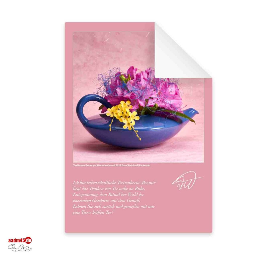Bundle 7 Postkarten Foto-Edition Teeblumen