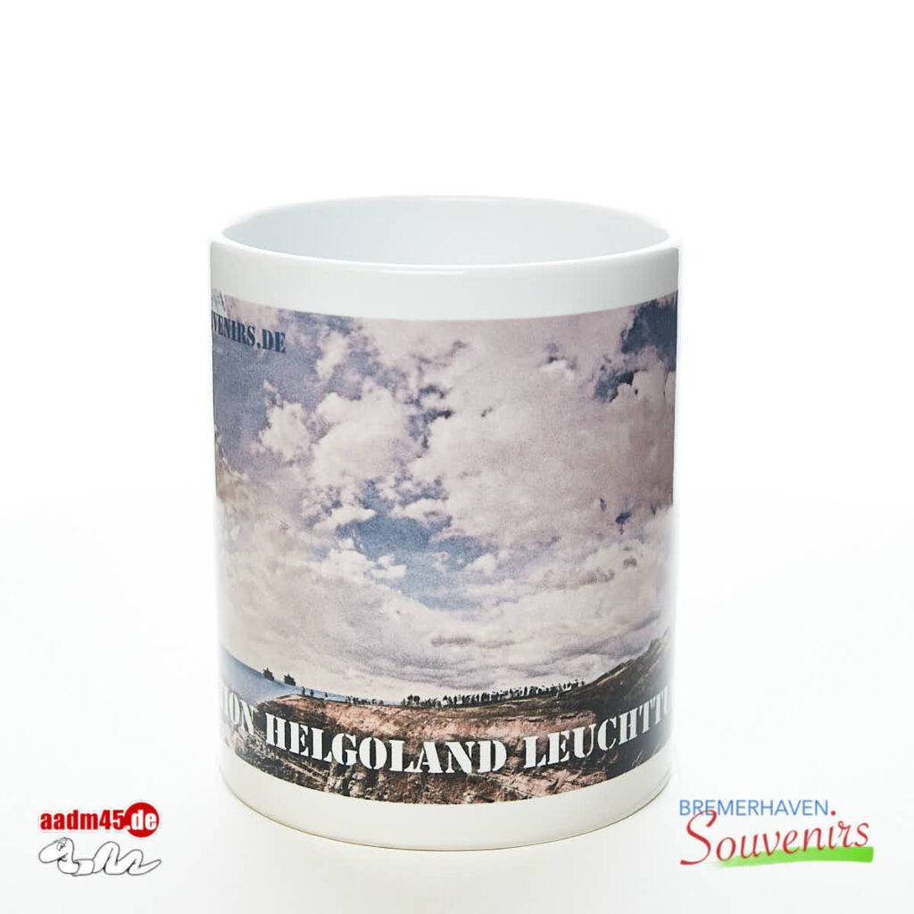 Helgoland Komposition Kaffeepott Helgolandbecher