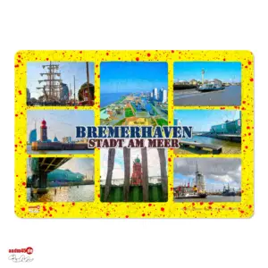 Bremerhaven Stadt am Meer Kombo Glasschneidebrett