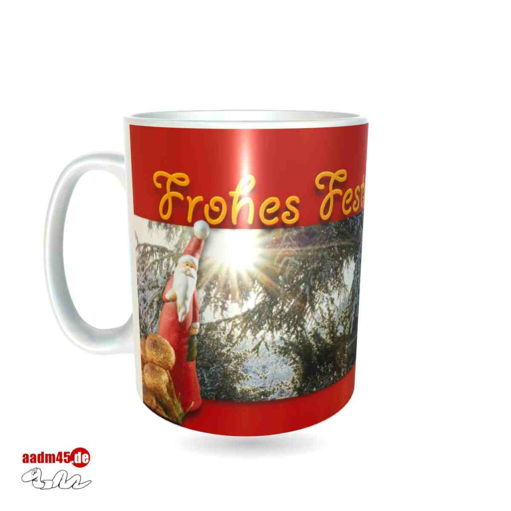 Winterliches Motiv Kaffeepott