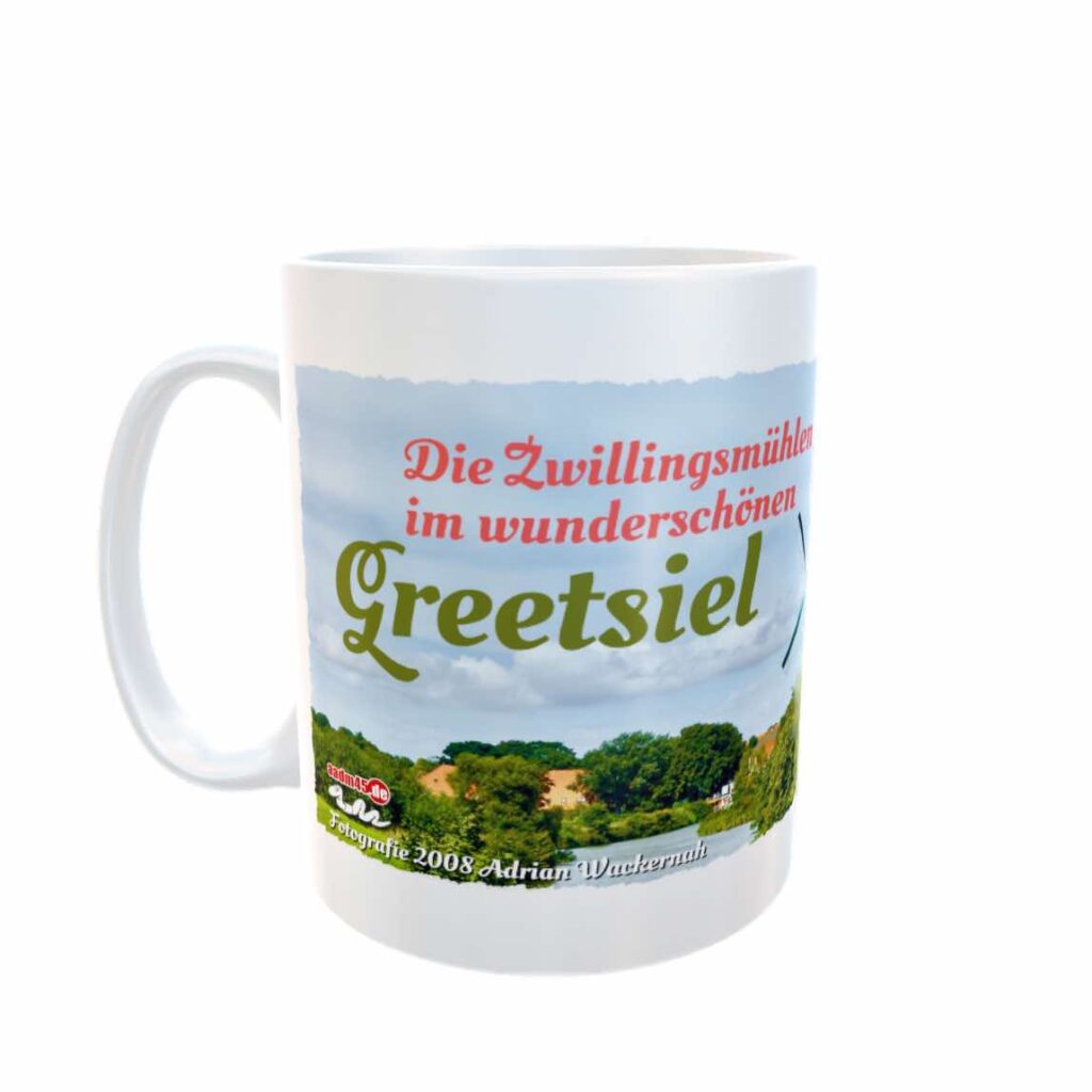 Greetsiel Gallerieholländer-Zwillingsmühlen Kaffeepott