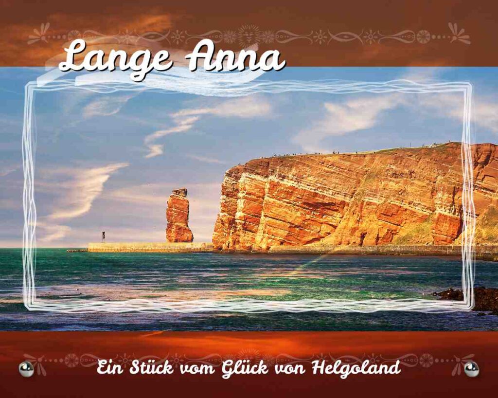 Helgoland Lange Anna Glasbild
