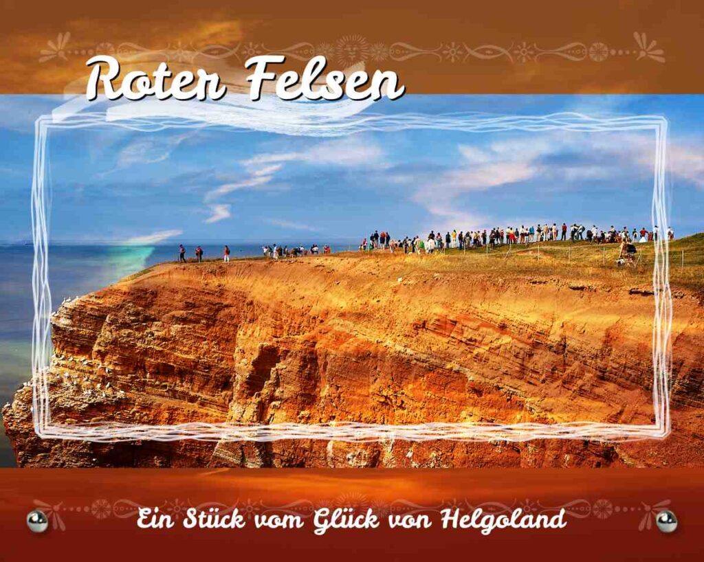 Helgoland Roter Felsen Glasbild