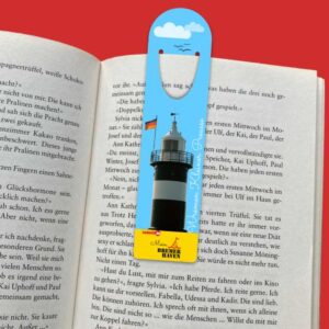 Lesezeichen Wremen Leuchtturm Kleiner Preusse auf Aluminium