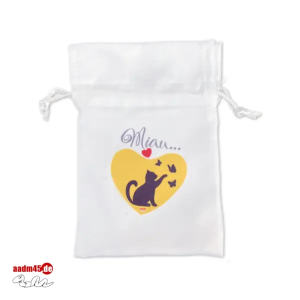 Geschenkbeutel Katze1 9x14cm mit aufgedrucktem Design