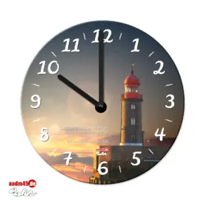 Produktbild Wanduhr Bremerhaven Nordfeuer Leuchtturm auf der Geestemole