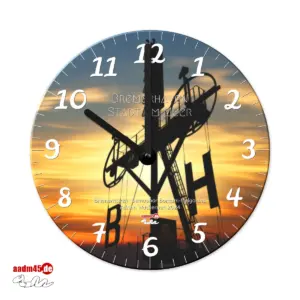 Produktbild Wanduhr Bremerhaven Semaphor Borkum-Helgoland