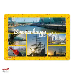Produktbild Bremerhaven Alter Hafen Kombo Glasschneidebrett