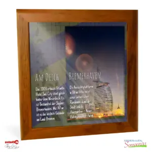 Bremerhaven Am Deich Keramik im Holzrahmen