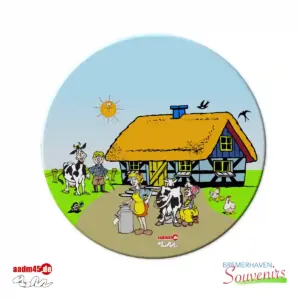 Design Bauernhof Glasuntersetzer