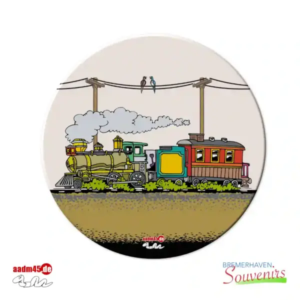 Design Eisenbahn Glasuntersetzer