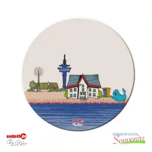 Design Haus am Wasser Glasuntersetzer