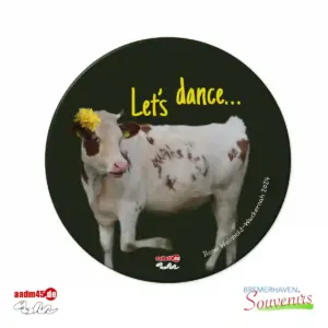 Kuh Lets dance… Glasuntersetzer