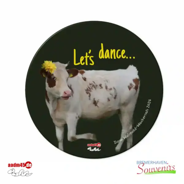 Kuh Lets dance… Glasuntersetzer