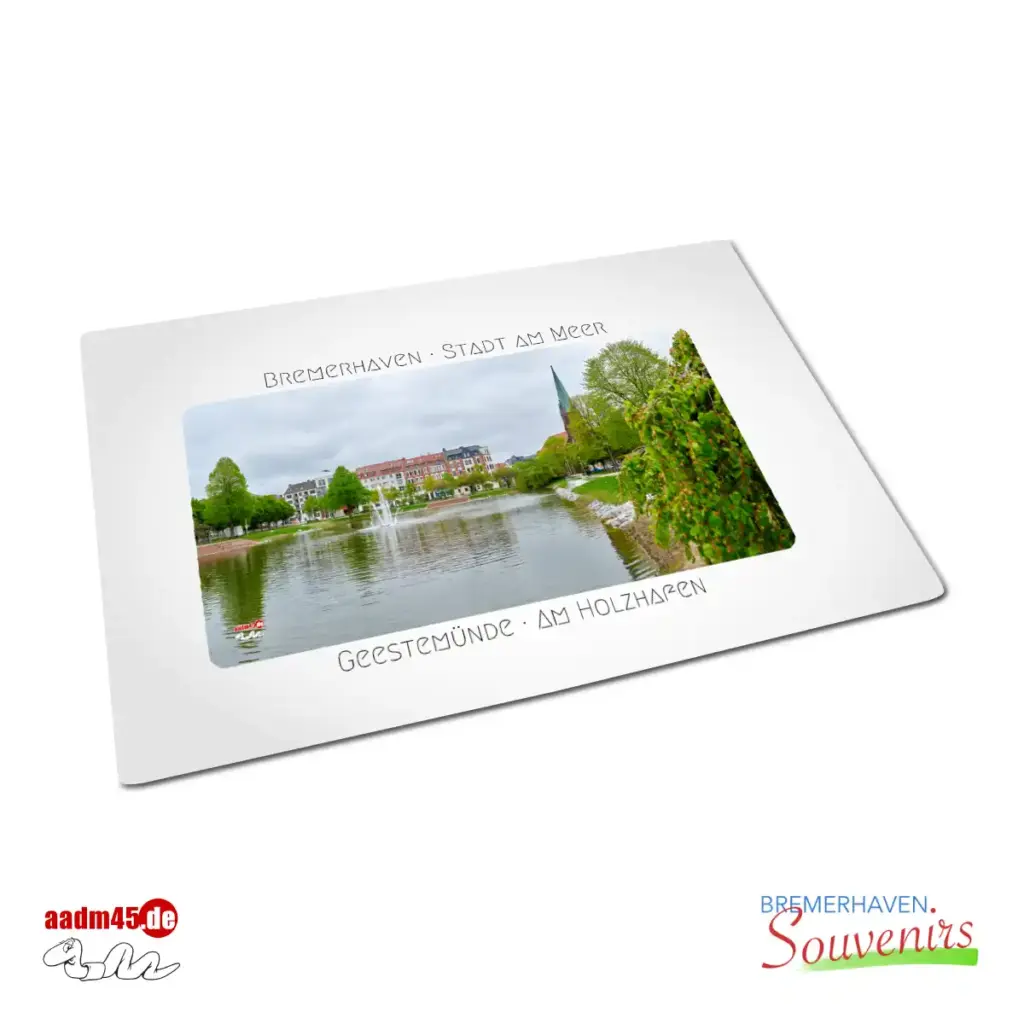 Bremerhaven Holzhafen Rheinstrasse Textiltischset 39x26 cm