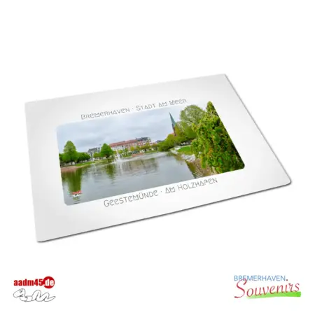 Bremerhaven Holzhafen Rheinstrasse Textiltischset 39x26 cm