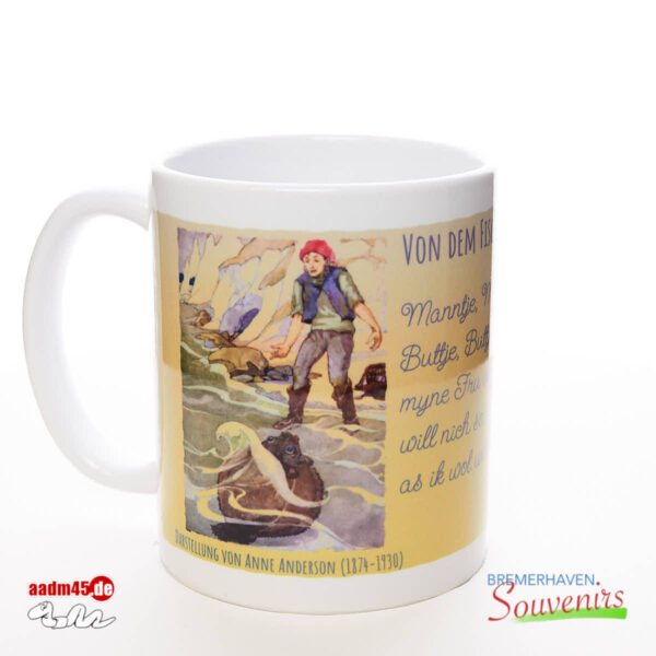 »Vom Fischer und seiner Frau« Illustration Becher