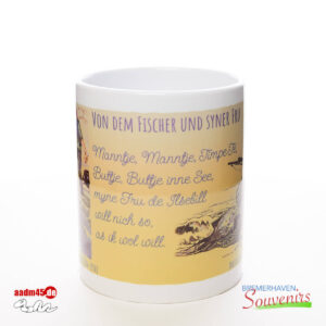 „Vom Fischer und seiner Frau“ Illustration Becher – Bild 2
