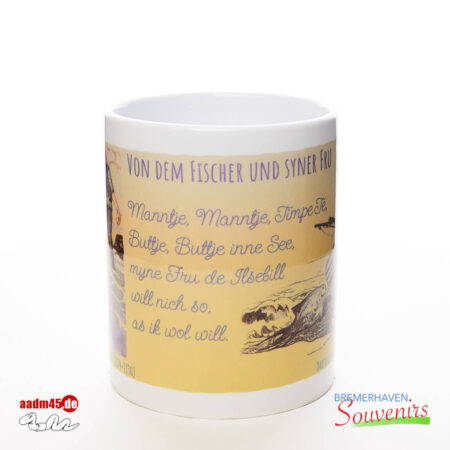 „Vom Fischer und seiner Frau“ Kaffeepott – Bild 2