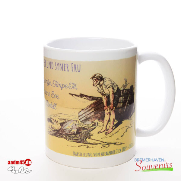 »Vom Fischer und seiner Frau« Illustration Becher – Bild 3