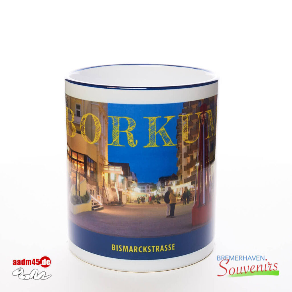 Borkum Bismarckstrasse Kaffeepott Borkumbecher