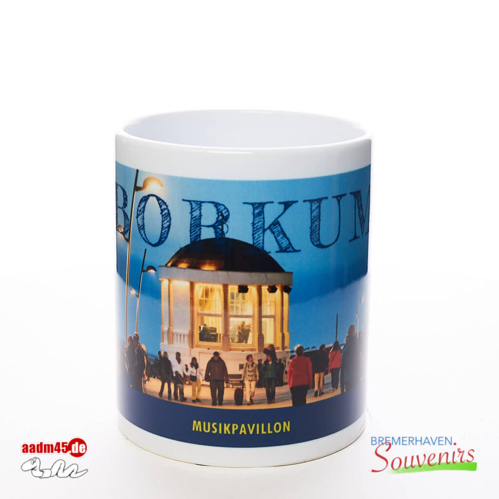 Borkum Musikpavillon Kaffeepott