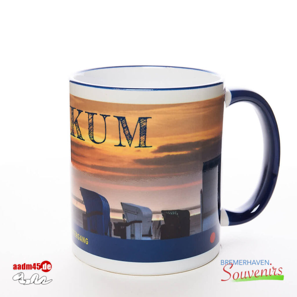 Borkum Sonnenuntergang Kaffeepott Borkumbecher