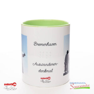 Bremerhaven Auswandererdenkmal Becher Hellgrün – Bild 2