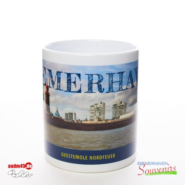 Bremerhaven Geestemole Nordfeuer Panorama Becher