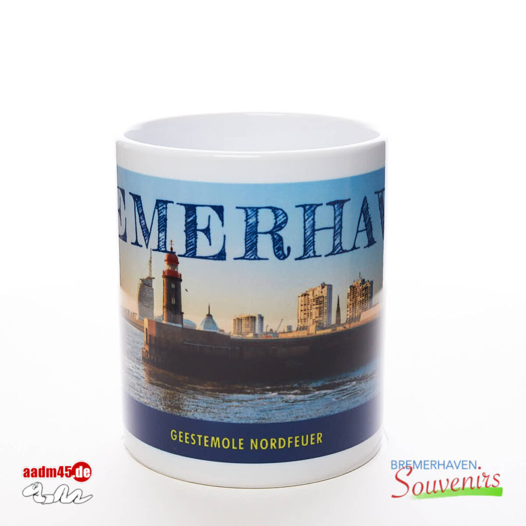 Bremerhaven An der Geestemole 2018 Kaffeepott Bremerhavenbecher